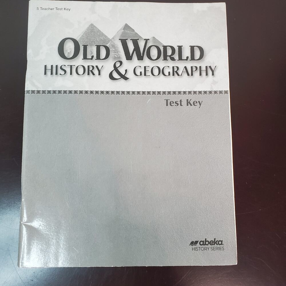 A Beka Old World History and Geography Test Key Grade 5 (2022) 4th Edition